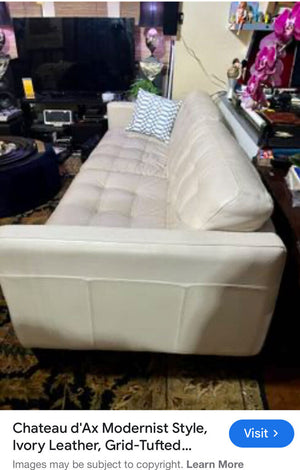 White Leather Sofa