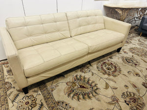 White Leather Sofa