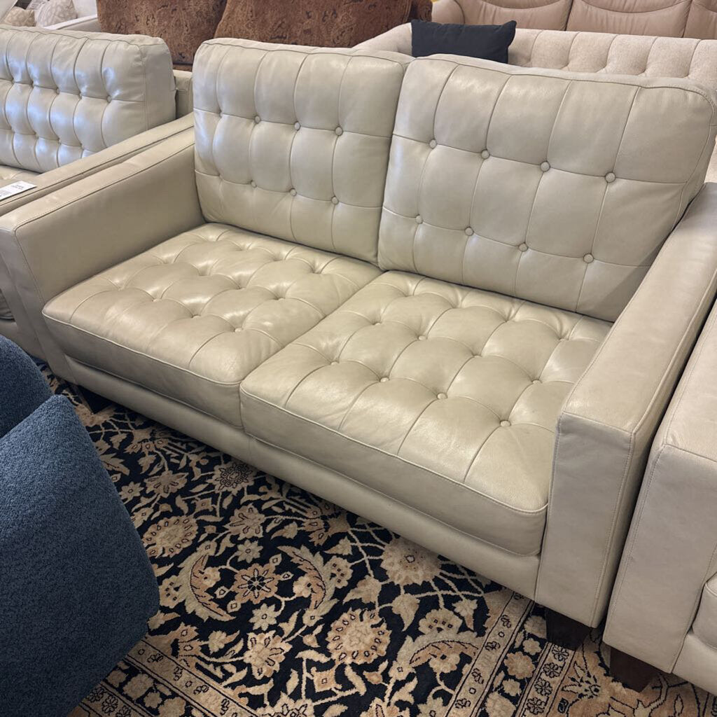 Carabella Leather Loveseat