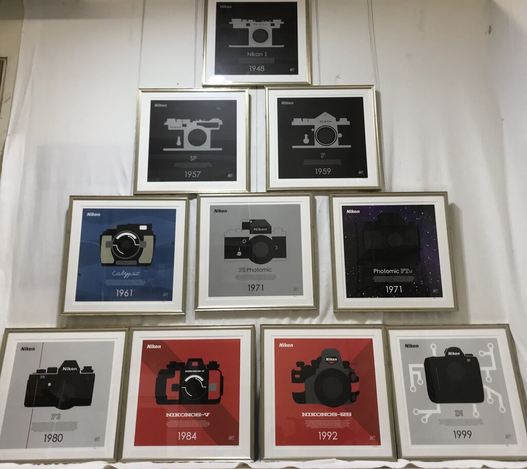 Nikon 100th Anniversary LE (#91/100) Poster Series (10 Posters) 23x23