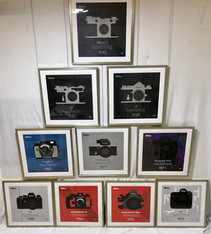 Nikon 100th Anniversary LE (#91/100) Poster Series (10 Posters) 23x23