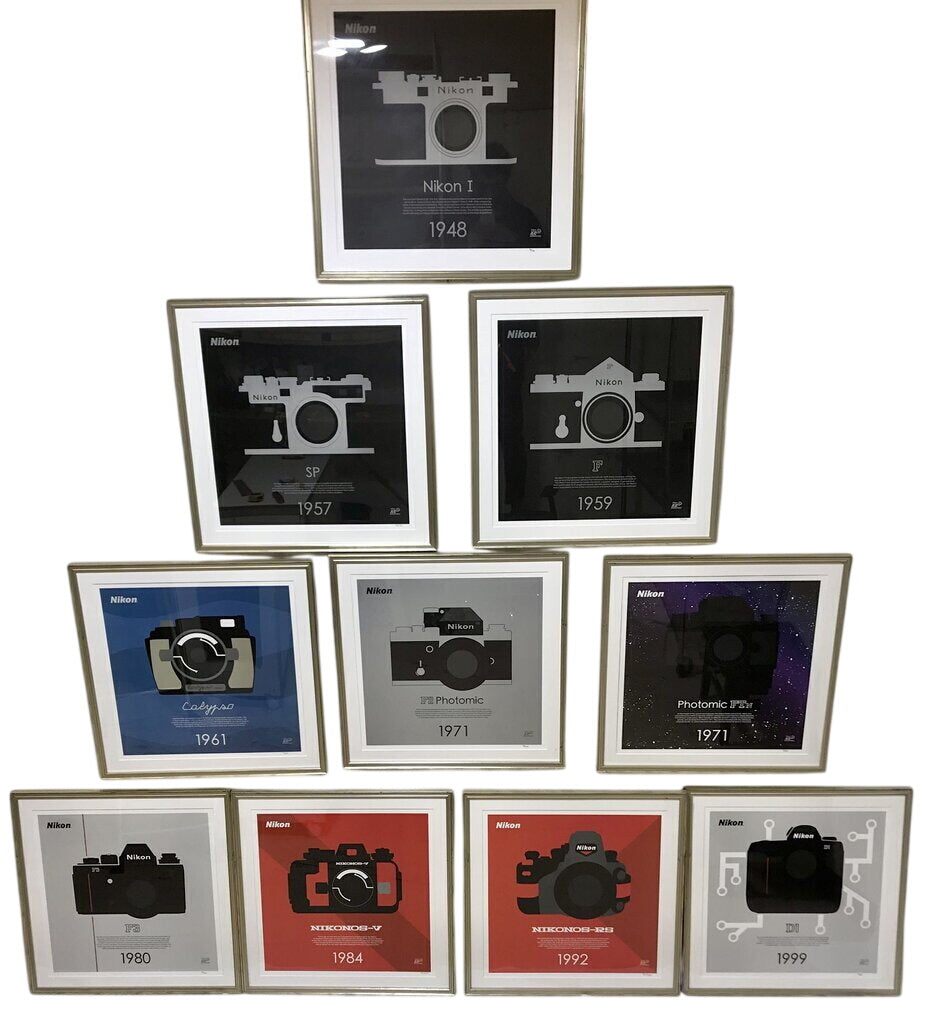 Nikon 100th Anniversary LE (#91/100) Poster Series (10 Posters) 23x23