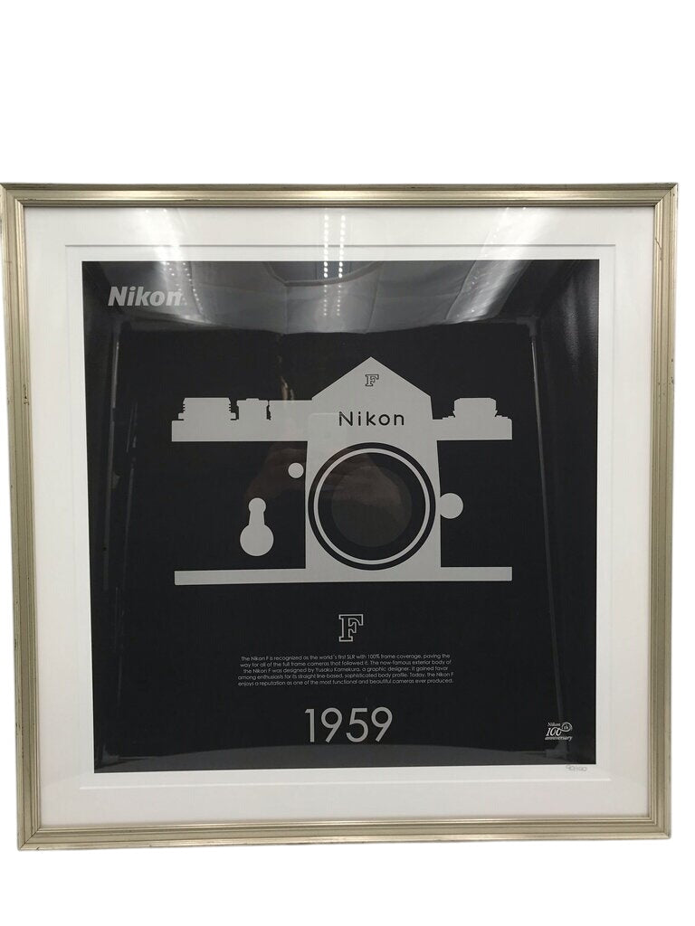 Nikon "1959 F" 100th Anniversary LE (#90/100) Poster 23x23 by Miss Daisy's Consignment & Auction House