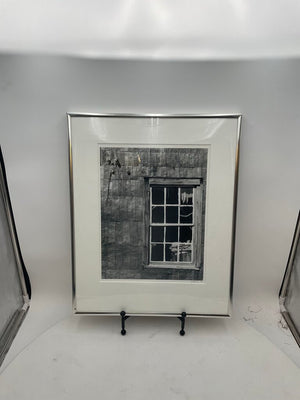 A. Amster B&W Still life Window Photograph Signed