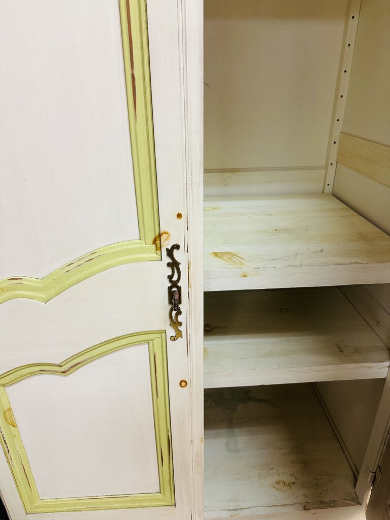 French Ivory Armoire 38x24x76