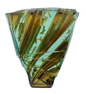 Tomas Hlavicka Laminated Gold Leaf Glass Sculpture 2004 by Miss Daisy's Consignment & Auction House