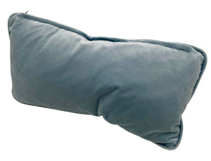 Solid Turquoise Velour Lumbar Pillow by Miss Daisy's Consignment & Auction House