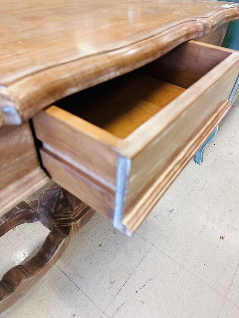 Single Drawer Stained Console Table 20x52x31