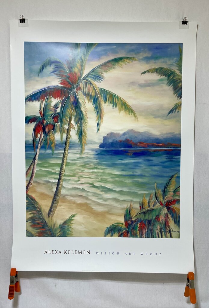 Alexa Kelemen "Tropical Breeze II" 2003 High Quality Serigraph Print (NEW Rolled)