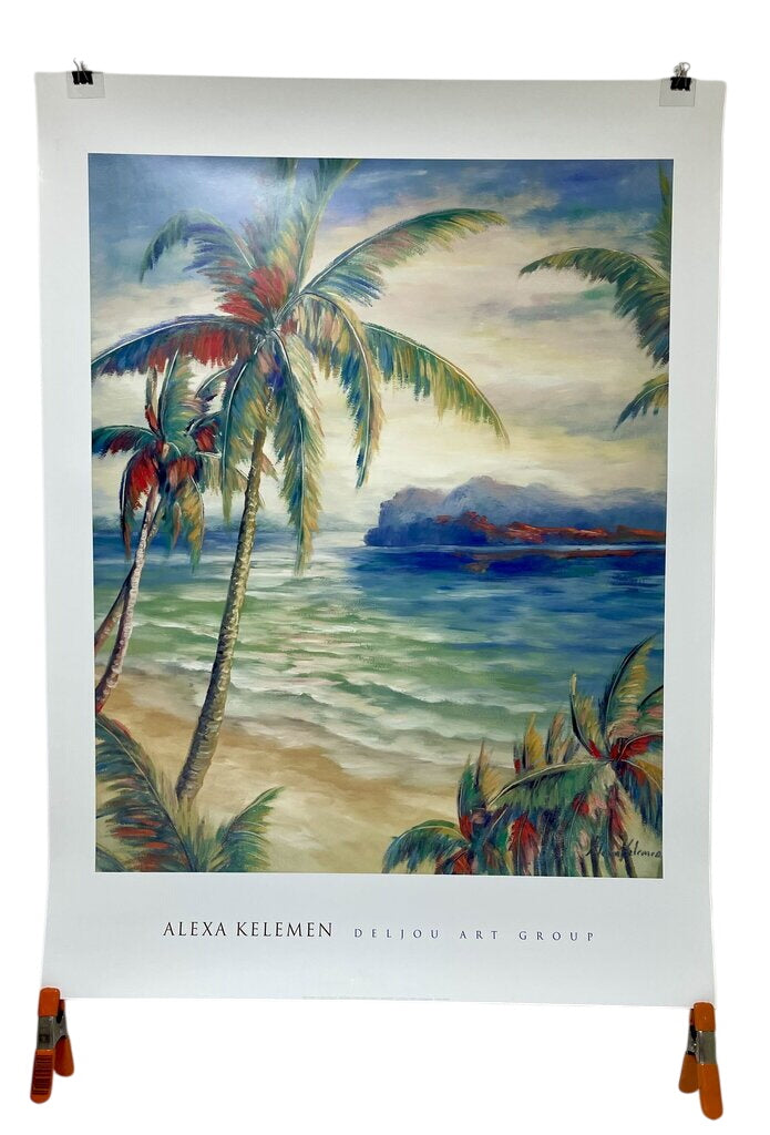 Alexa Kelemen "Tropical Breeze II" 2003 High Quality Serigraph Print (NEW Rolled) by Miss Daisy's Consignment & Auction House