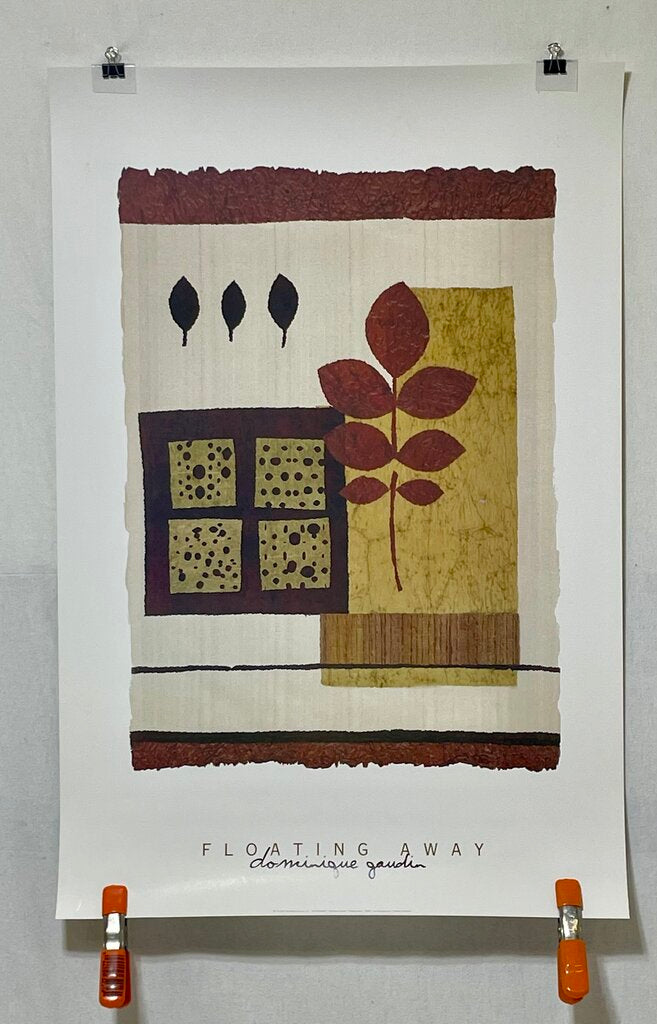 Dominique Gaudin "Floating Away" 2001 High Quality Serigraph Print (NEW Rolled)
