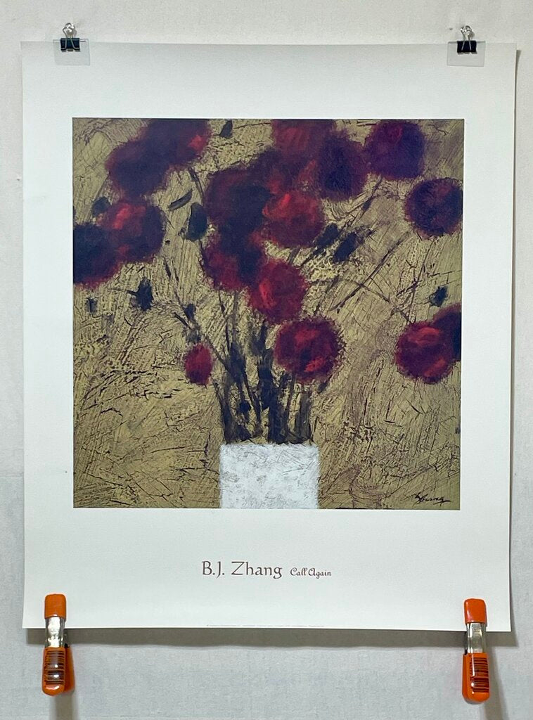 B.J. Zhang "Call Again" 2001 High Quality Serigraph Print (NEW Rolled)