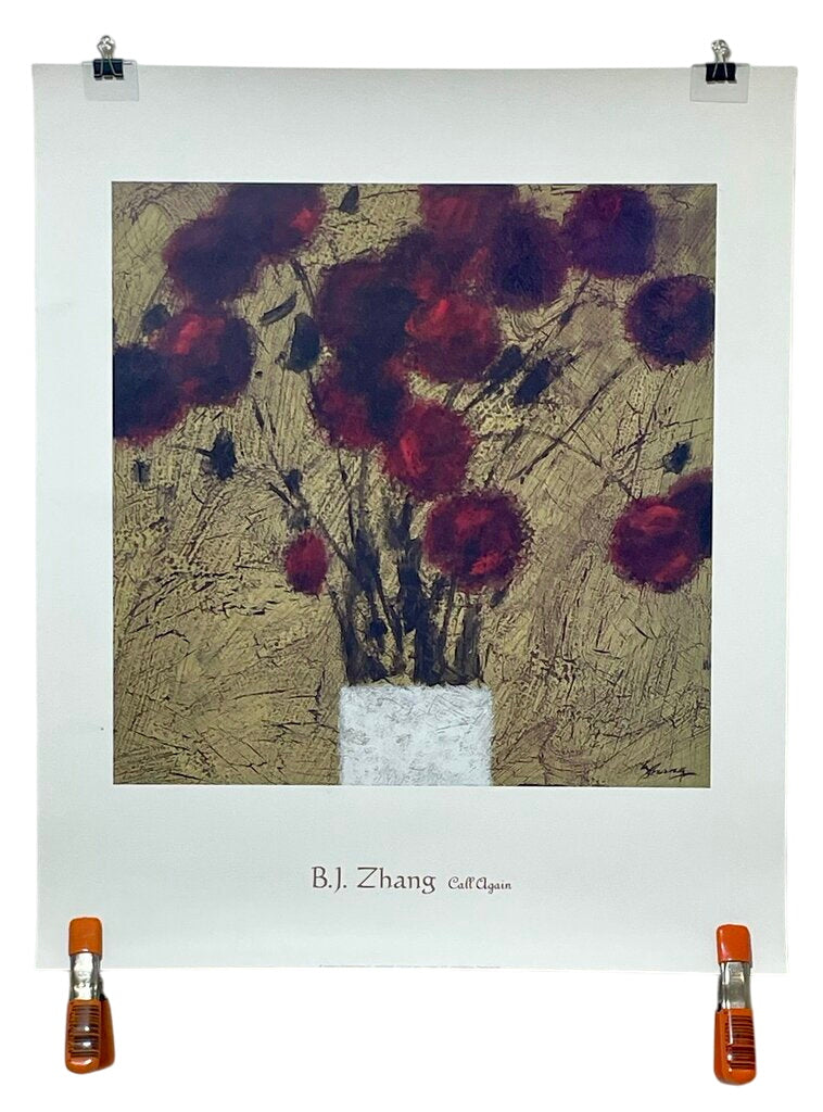 B.J. Zhang "Call Again" 2001 High Quality Serigraph Print (NEW Rolled) by Miss Daisy's Consignment & Auction House