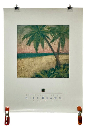 Kirt Brown Palm II Serigraph Print 12x12in Image
