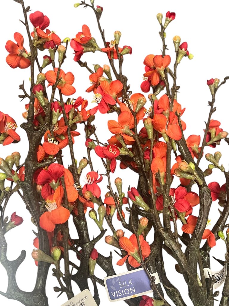 Faux Red Quince Branch $12 Each