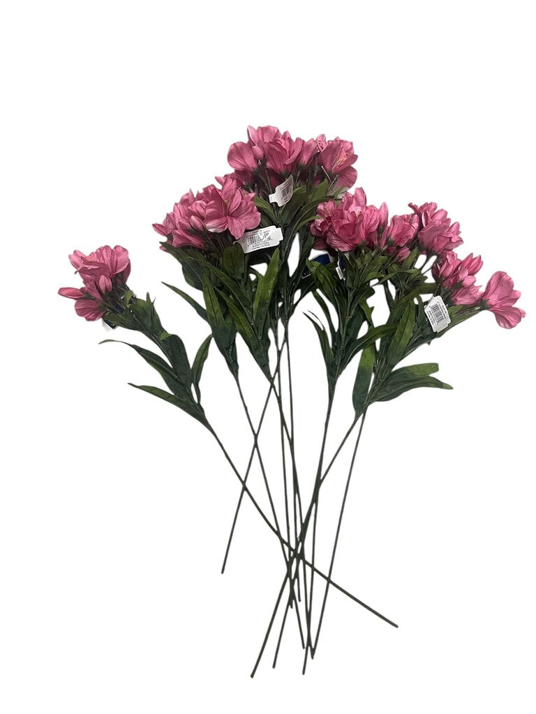 Faux Pink Alstromeria Stem $8 Each