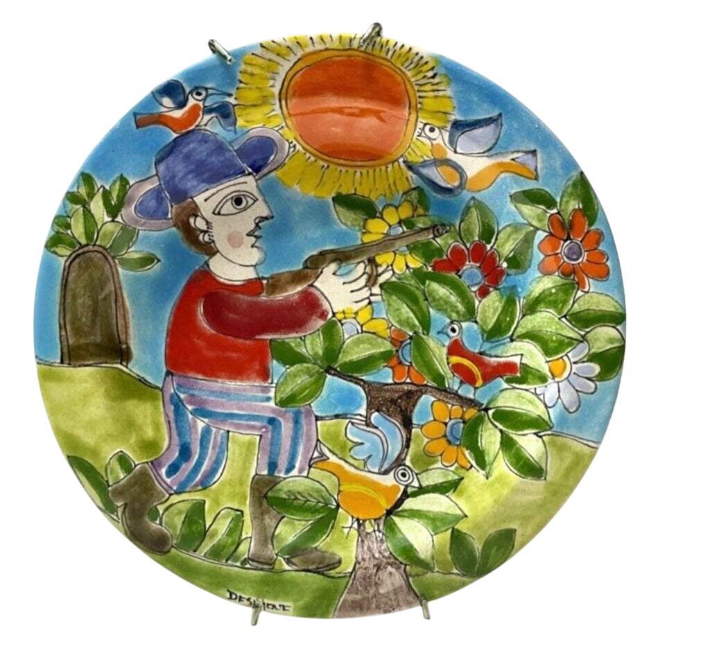 Giovanni DeSimone Pottery Man Hunting by Miss Daisy's Consignment & Auction House