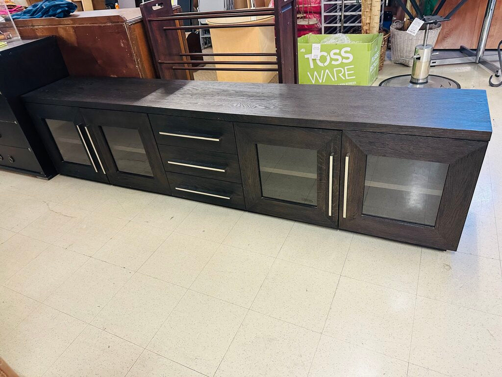 Restoration Hardware Media Stand MSRP $3500 (100x16x24)