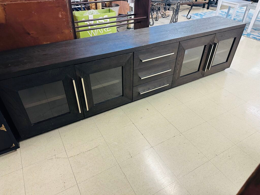 Restoration Hardware Media Stand MSRP $3500 (100x16x24)