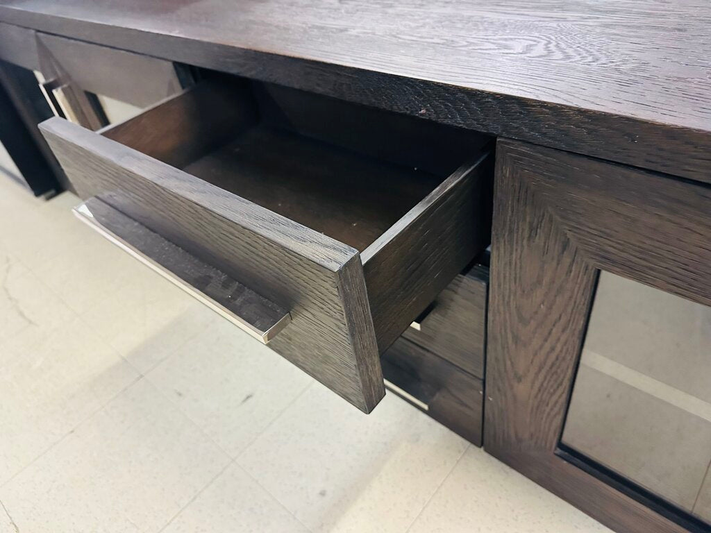 Restoration Hardware Media Stand MSRP $3500 (100x16x24)