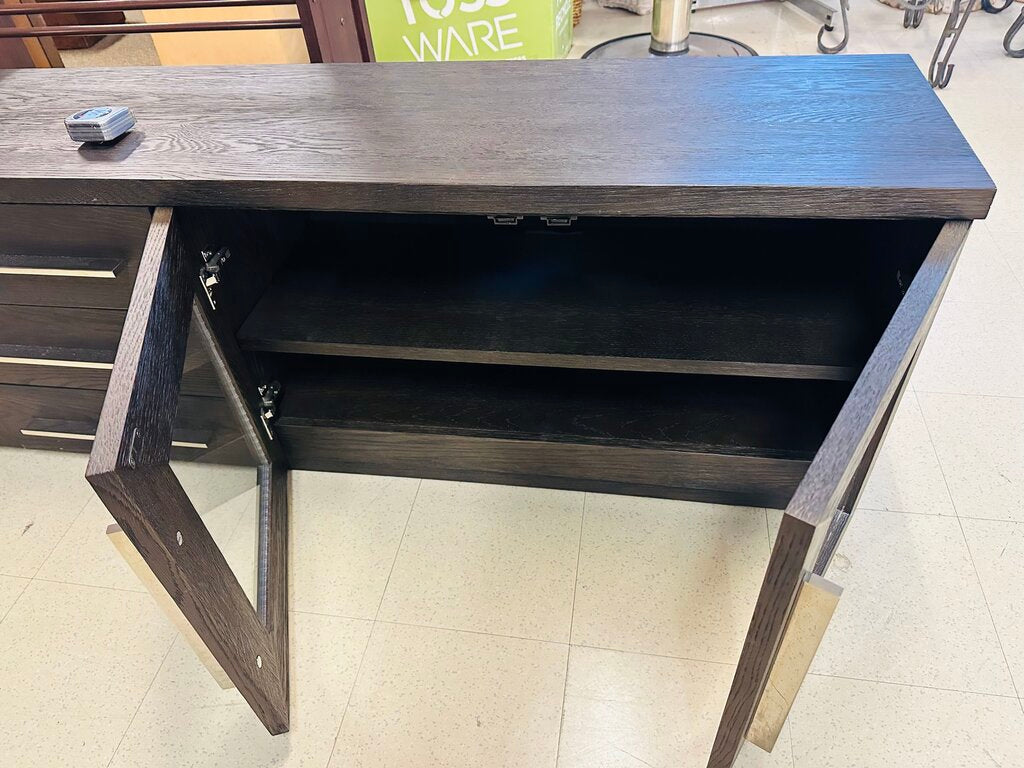 Restoration Hardware Media Stand MSRP $3500 (100x16x24)