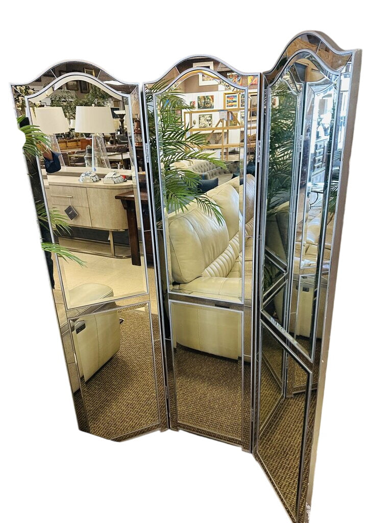 3 Panel Folding Mirror 55x72 by Miss Daisy's Consignment & Auction House