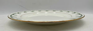 1920's Minton for Tiffany NY Gilt Trim Laurel Wreath Gold Ring Center Dinner Plate Rare Discontinued Design (11Pcs)