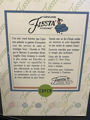 Vintage Copco Fiesta Chartreuse Tea Kettle + Box