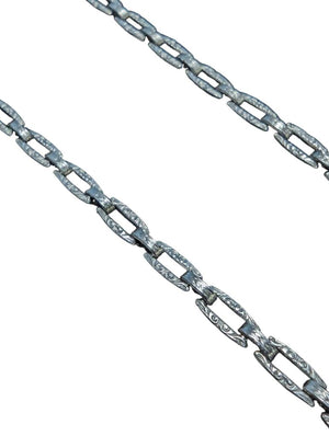 Aquamarine & Diamond Necklace 14k White Gold