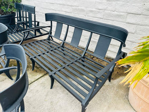 Restoration Hardware Klismos 8 Piece Patio Set ( Sofa + 2 Loungers +2 Lounge Chairs + 2 Ottomans + Coffee Table )