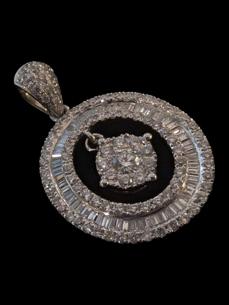 Diamond Pendant 18k White Gold