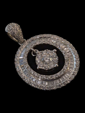 Diamond Pendant 18k White Gold