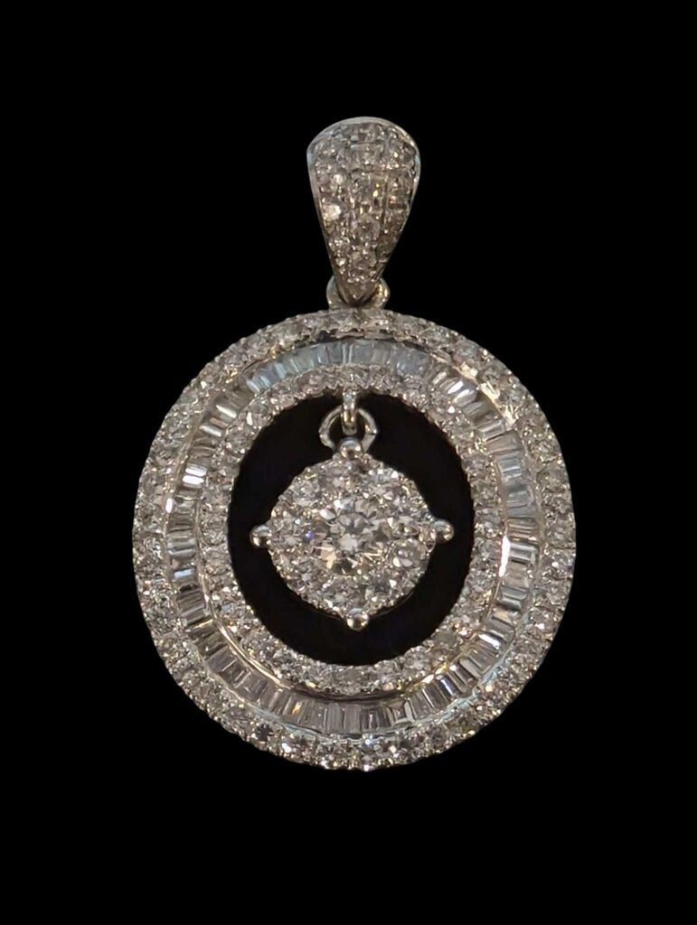 Diamond Pendant 18k White Gold