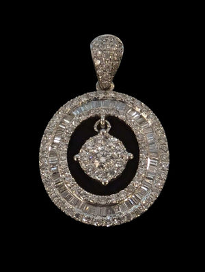 Diamond Pendant 18k White Gold
