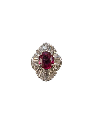 Ruby & Diamond Platinum Ring by Miss Daisy's Consignment & Auction House
