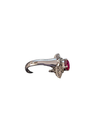 Ring Platinum Ruby & Diamond
