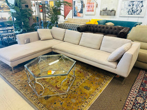 B & B Italia 2 Piece Sectional Sofa (90x128) MSRP $9400