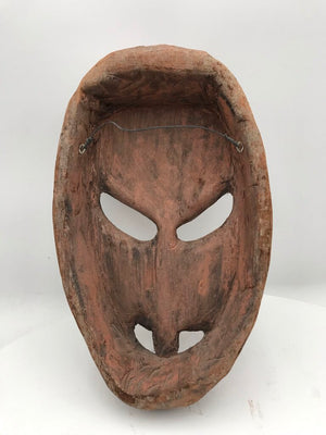 Carved Wooden Tribal Wall Mask