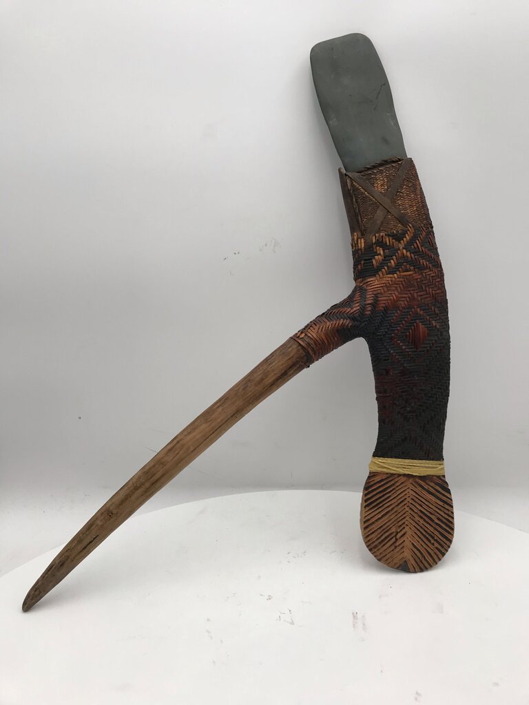Papua New Guinea Tool (With Stone Set in) Azmat Adze