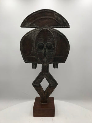 Gabon African Bakota Reliquary Guardian Sculpture