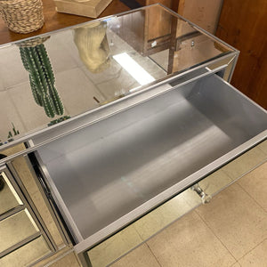 Elegant Decor 6 Drawer Mirrored Dresser 60x18x34