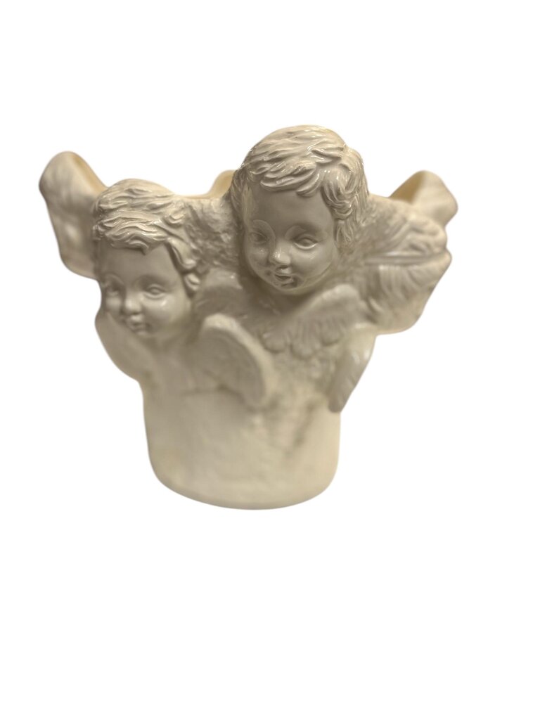 Cherub Ceramic Planter Vase 8" Opening