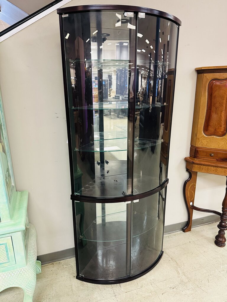 Corner Curio Cabinet 35x12x77