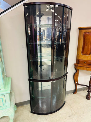 Corner Curio Cabinet 35x12x77