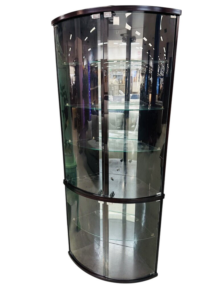 Corner Curio Cabinet 35x12x77 by Miss Daisy's Consignment & Auction House