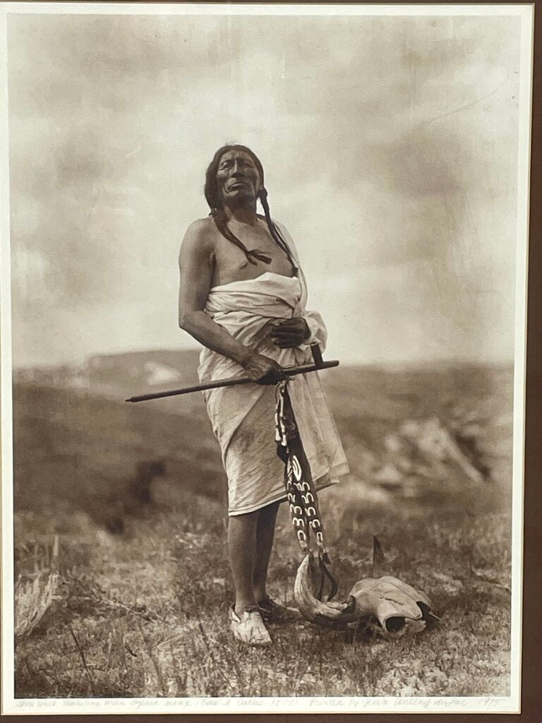 Edward Curtis "Slow Bull The Medicine Man" 1899 Reprinted from Original Negative by Jean Anthony du Lac 1975