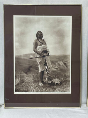 Edward Curtis "Slow Bull The Medicine Man" 1899 Reprinted from Original Negative by Jean Anthony du Lac 1975