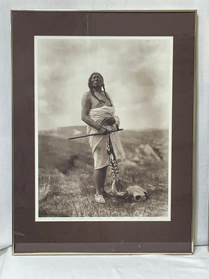 Edward Curtis "Slow Bull The Medicine Man" 1899 Reprinted from Original Negative by Jean Anthony du Lac 1975