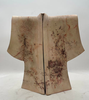 Japanese Style Raku White Pottery Kimono