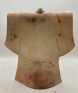Japanese Style Raku White Pottery Kimono